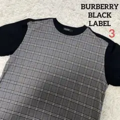 美品✨BURBERRY BLACK LABEL Tシャツ 半袖 チェック 3