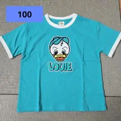 しまむら　バースデイ　LOUIEキャラクターTシャツ ターコイズ　ドナルド