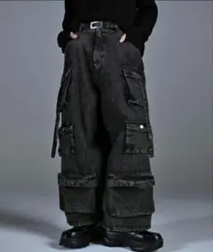 ADRER parachute cargo pants denim / TR