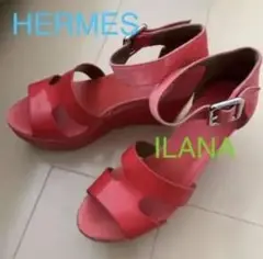 本日限定セール【HERMES】イラナ エスパドリーユウェッジサンダル 36サイズ