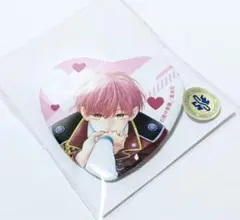 ピンクとハバネロ　くじメイト　D賞　ハート缶バッジ