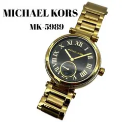 マイケルコース 腕時計 時計 ゴールド ブラック アナログ MK-5989
