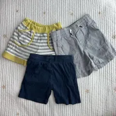 ベビーギャップ　H&M 半ズボン　3枚セット