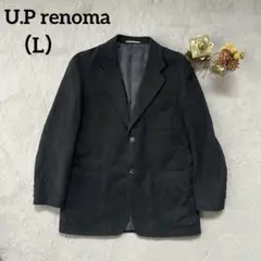 U.P renoma 黒　テーラードジャケット（L）シンプル