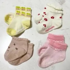 ミキハウス 靴下 ４点セット ショートソックス