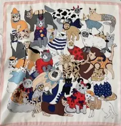 スカーフ　猫の柄　新品未使用　お値下げ