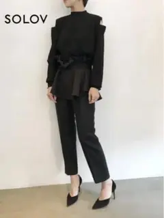 【solov (ソロヴ)】RUFFLE PANTS