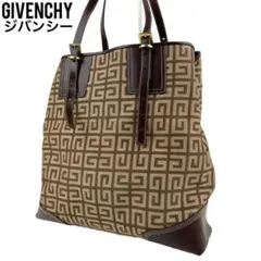 ✨美品 GIVENCHY ジバンシー トートバッグ 総柄 A4収納可 ブラウン