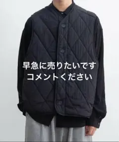 【SINNSS】 ブラック キルティングベスト