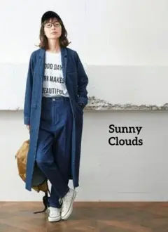 【未使用】SunnyClouds サニークラウズ 綿麻デニムテーラードコート