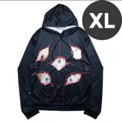 XL アイズ グラフィック プリント パーカー ユニセックス ルームウェア