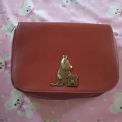 未使用ムーミンショルダーバッグMOOMINグッズナチュラル系鞄かばんブラウン