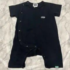美品　ベビー　ロンパース　半袖　80㎝　ブラック　シンプル