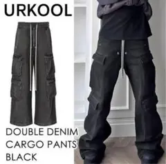 URKOOL バギー ルーズ マルチポケット カーゴパンツ (カーゴ