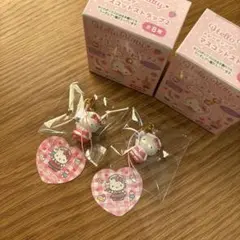 【匿名発送】ハローキティ マスコットストラップ メイド 2点セット
