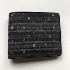 新品未使用 沖縄の伝統工芸品 読谷山花織 二つ折り財布 ハーフウォレット