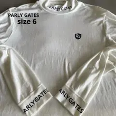 パーリーゲイツ　size 6 白　モックネック