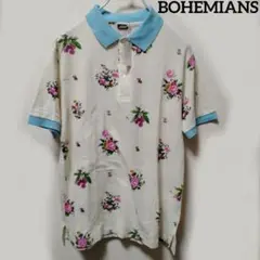 BOHEMIANS バンダナ柄 ペイズリー パッチワーク ポロシャツ 新品 S