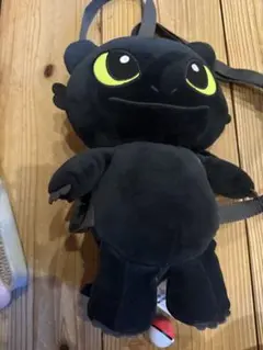 ドラゴン ぬいぐるみリュック 黒