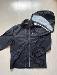 adidas レインウェア M 黒 キッズ150