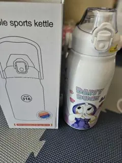 ディズニー デイジー ストロー持ち手付き水筒 1200ml 保温保冷