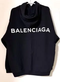【人気モデル】BALENCIAGA パーカー XS 黒 ブラック メンズ