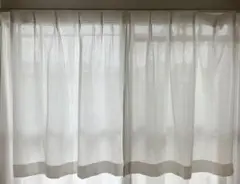 ニトリ　ミラーレースカーテン 2枚組 幅86×丈128cm