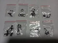 ブラックボディピアス8セット