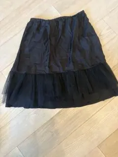 グラン山貴　チュールペチコート　パニエ　ブラック　M