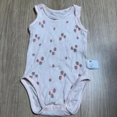 ユニクロベビー　コットンメッシュボディスーツ　ノースリーブ