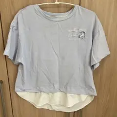 mezzo piano ジュニア S ライトブルー Tシャツ