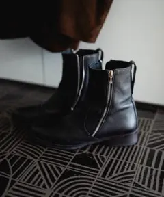 Llife SLIGHT SQUARE ZIP BOOTS 41