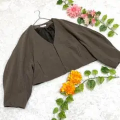 【STYLEMIXER】 スタイルミキサー ノーカラー ジャケット ショート丈