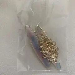 【新品未使用】オーロラ色の髪留め ヘアアクセサリー 2個セット