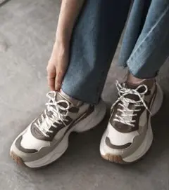 【未使用】Bulue ダッドスニーカー