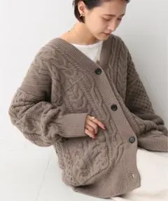 新品 Spicku0026Span ハミルトンアルパカケーブル カーディガン