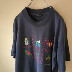 80s USA製　フルーツオブザルーム　シングルステッチ　Tシャツ