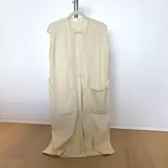 CYCLAS アイボリー ジレ　ロングベスト