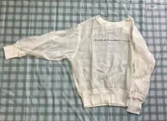 【新品】長袖シアーシャツ　アイボリー