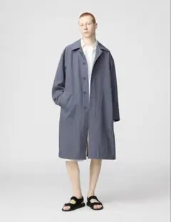UNIQLOU オーバーサイズステンカラーコート グレー Mサイズ ユニクロユー
