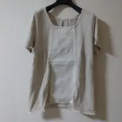 SM2サマンサモスモスナチュラルレース装飾 Tシャツ