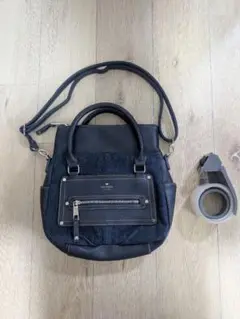 美品 VIVAYOU ビバユー デニム×レザー 2wayハンドバッグ ショルダー