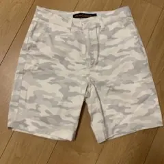 new edition ホワイトカモフラージュショートパンツ
