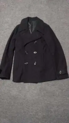 週末価格 ワコマリア ピーコート Pコート アウター ショートコート ブラック WACKO MARIA（ワコマリア）の「P-COAT(RED×WHT STRIPE