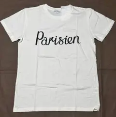 キツネティー パリジャンプリントロゴ Tシャツ XXSサイズ PARISIEN