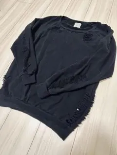 ミハラヤスヒロ ダメージ加工 スウェットシャツ S