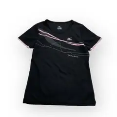 MIZUNO ミズノ トレーニングウェア Tシャツ ブラック黒 レディース