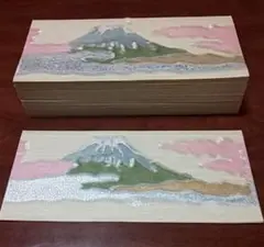 海外向けXmas u0026 New year カード 和紙 富士山 41枚