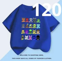 訳あり　スプランキーキャラクター　青Tシャツ 120cm SPRUNKI