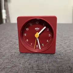 BRAUN BC02R 目覚まし時計 置時計 レッド